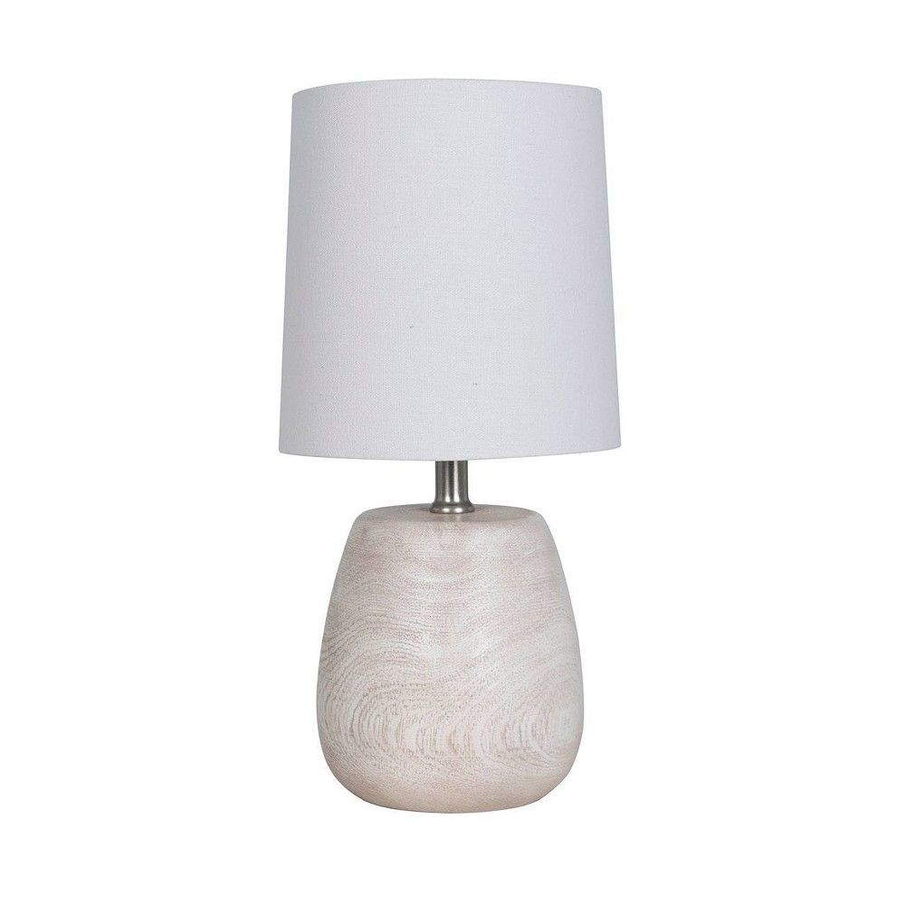 Polyresin Wood Accent Lamp White - Threshold | Target