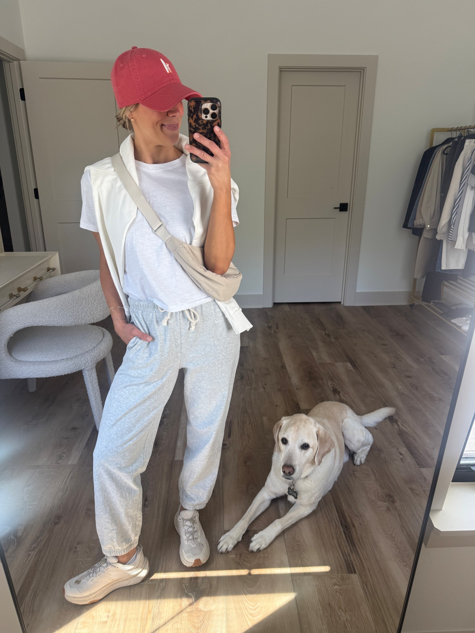 Wearing small tee, small joggers, small sweatshirt, sneakers tts 

#LTKOver40 #LTKootd #LTKgrwm