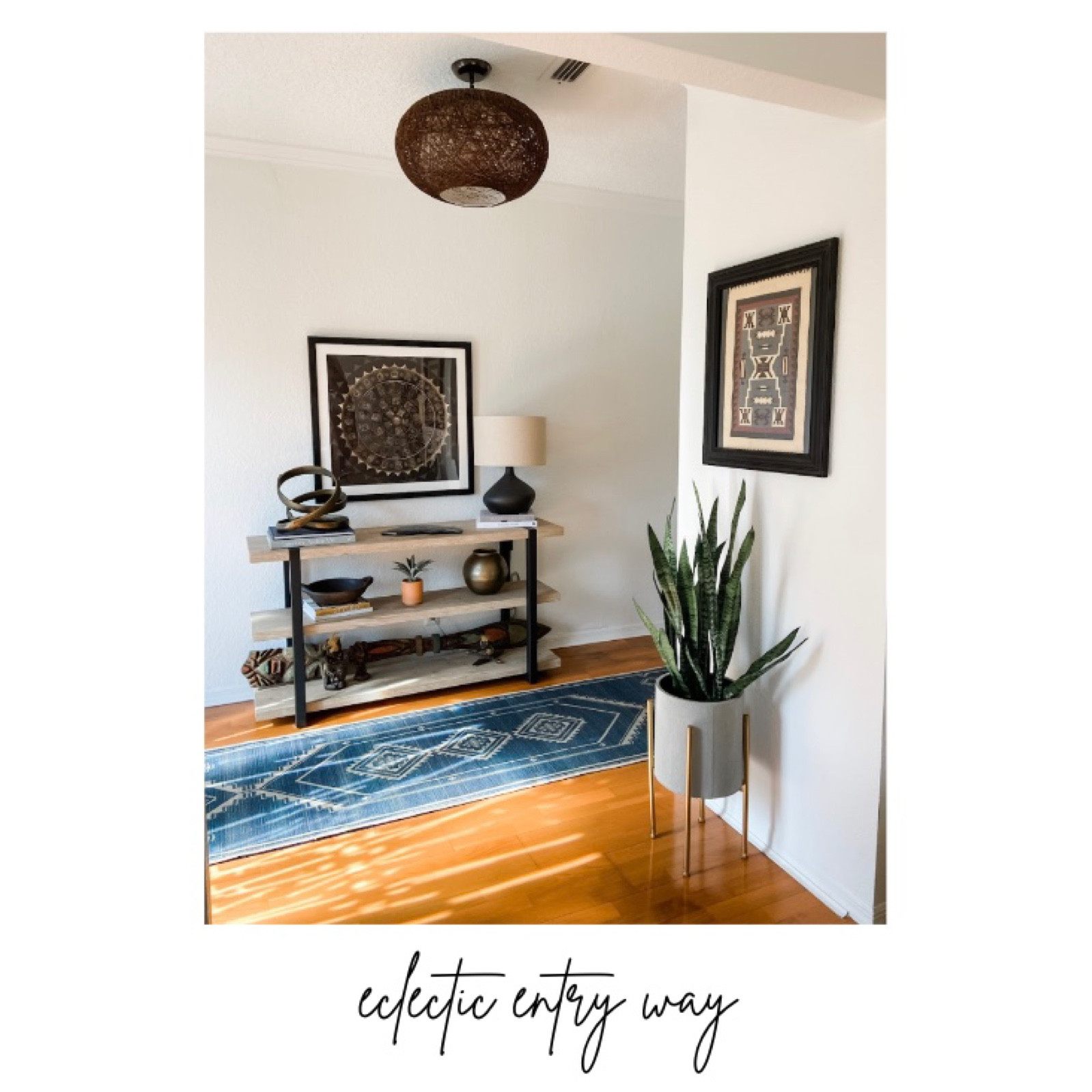 Eclectic entry 

#LTKhome