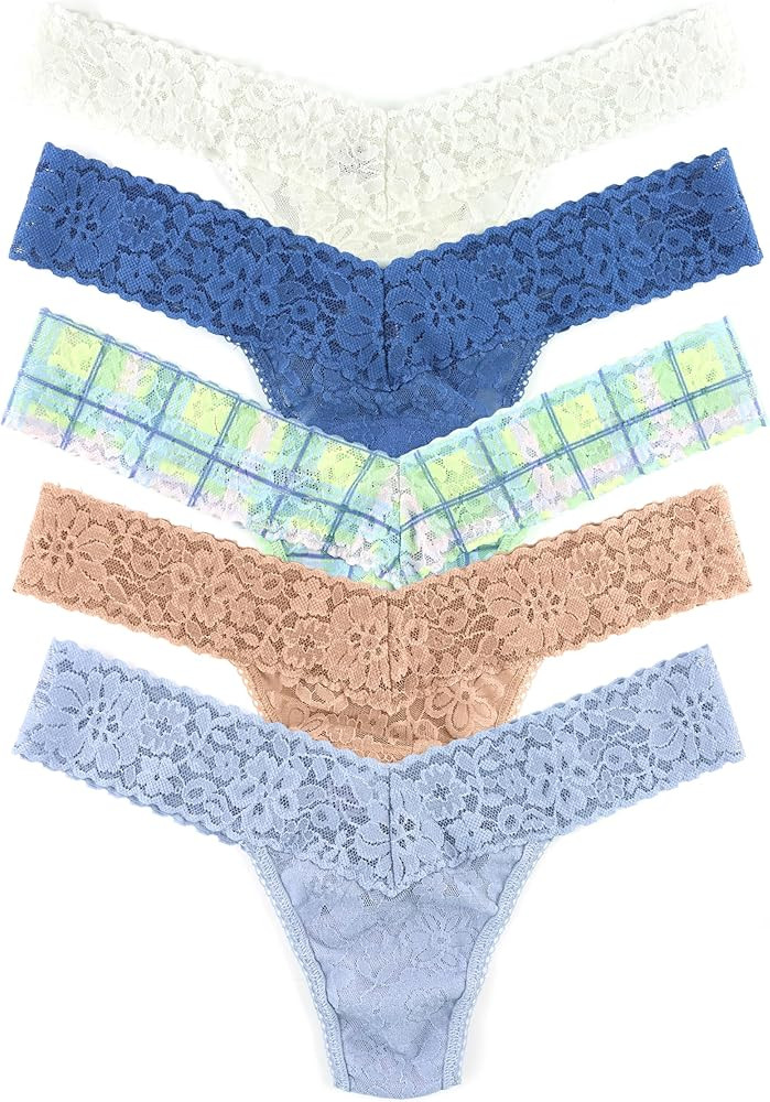 hanky panky - Daily Lace Low Rise Thongs for Women | Lace Underwear, Comfortable Panties | One Si... | Amazon (US)