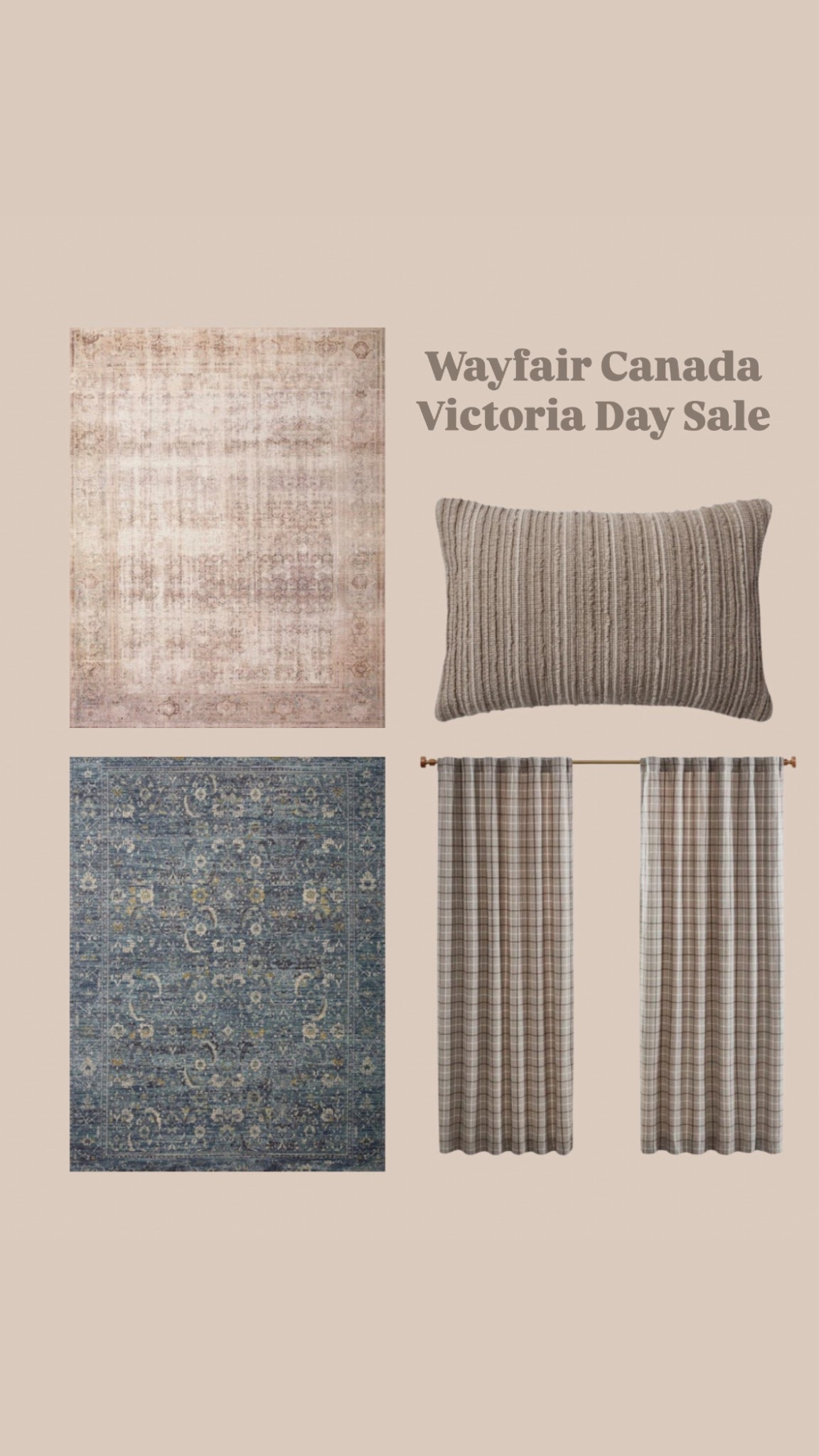 Rounding up a few more of my favourite @wayfaircanada finds, while their Victoria Day Clearance is running from May 14th - 27th! Snag huge deals on summer essentials, or home  decor like rugs, bedding and more for up to 70% off and fast shipping from Canada. #Ad #WayfairCanada #WayfairCAHome #WayfairCanadaPartner 