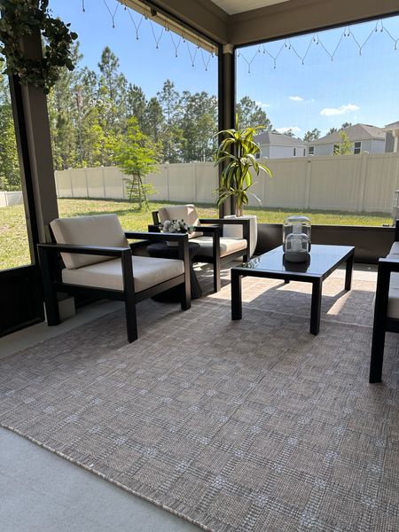 Loving this new outdoor rug from the Amber Lewis x Loloi spring launch! I also found a very similar patio set that’s on major sale! 

#LTKhome #LTKsalealert