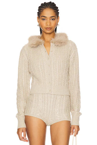 MAJORELLE Kala Cardigan in Beige from Revolve.com | Revolve Clothing (Global)