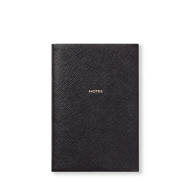 Notes Chelsea Notebook in Panama in black | Smythson | Smythson