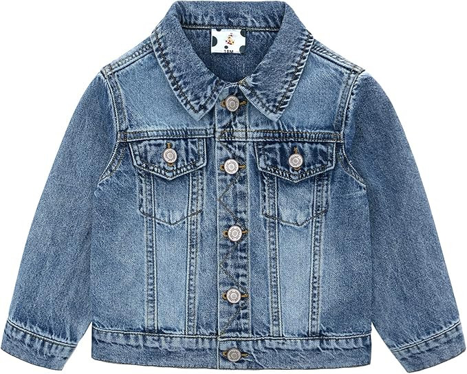 famuka Toddler Baby Denim Jackets Button Down Jeans Jacket Top Coat Casual Outwear for Kids Boys ... | Amazon (UK)