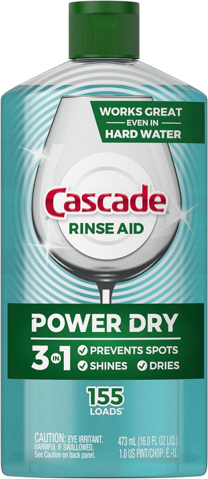 Cascade Power Dry Dishwasher Rinse Aid, 16 fl oz | Amazon (US)