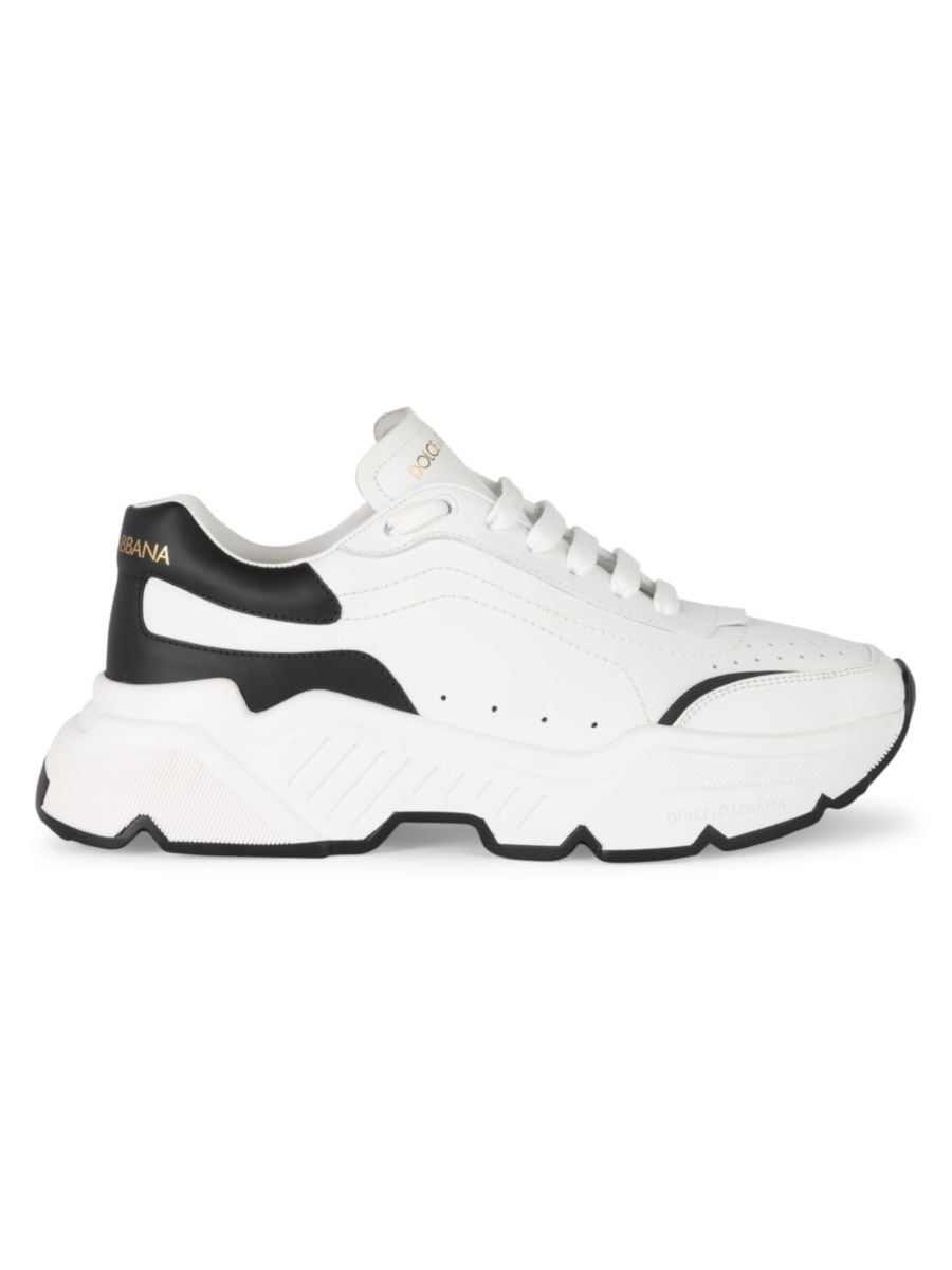 DOLCE&GABBANA Daymaster Chunky Leather Sneakers | Saks Fifth Avenue