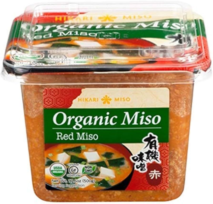 TWIN PACK! Hikari ORGANIC Red Miso Paste - 2 tubs, 17.6 oz | Amazon (US)