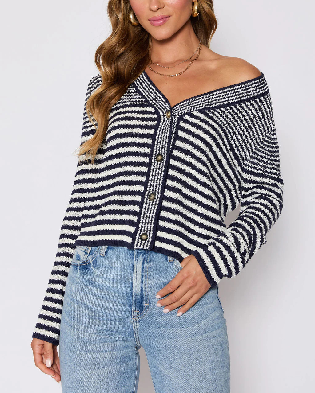 Cape Cod Striped Cardigan | VICI