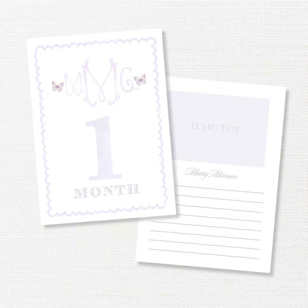 Watercolor Baby Milestone Cards, Monthly Milestones, Butterfly Baby Milestone Marker - Etsy | Etsy (US)