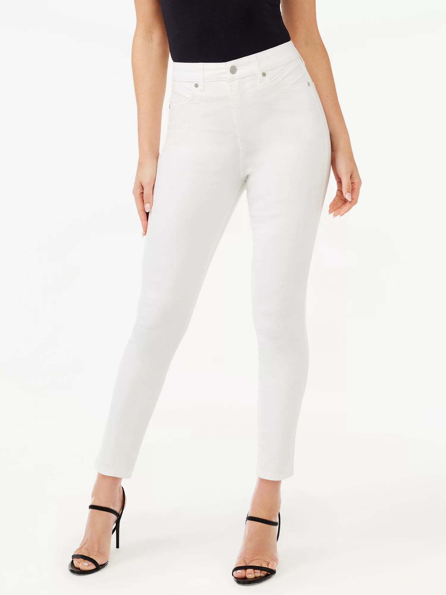 Sofia Jeans Women's Rosa Curvy Skinny Super High Rise Topstitch Pocket Jeans | Walmart (US)