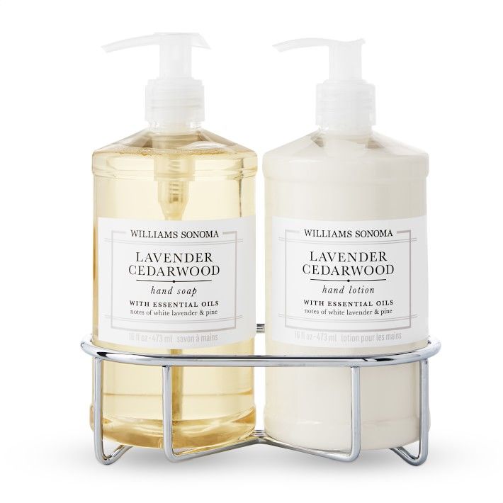 Williams Sonoma Lavender Cedarwood Hand Soap & Lotion 3-Piece Set | Williams-Sonoma