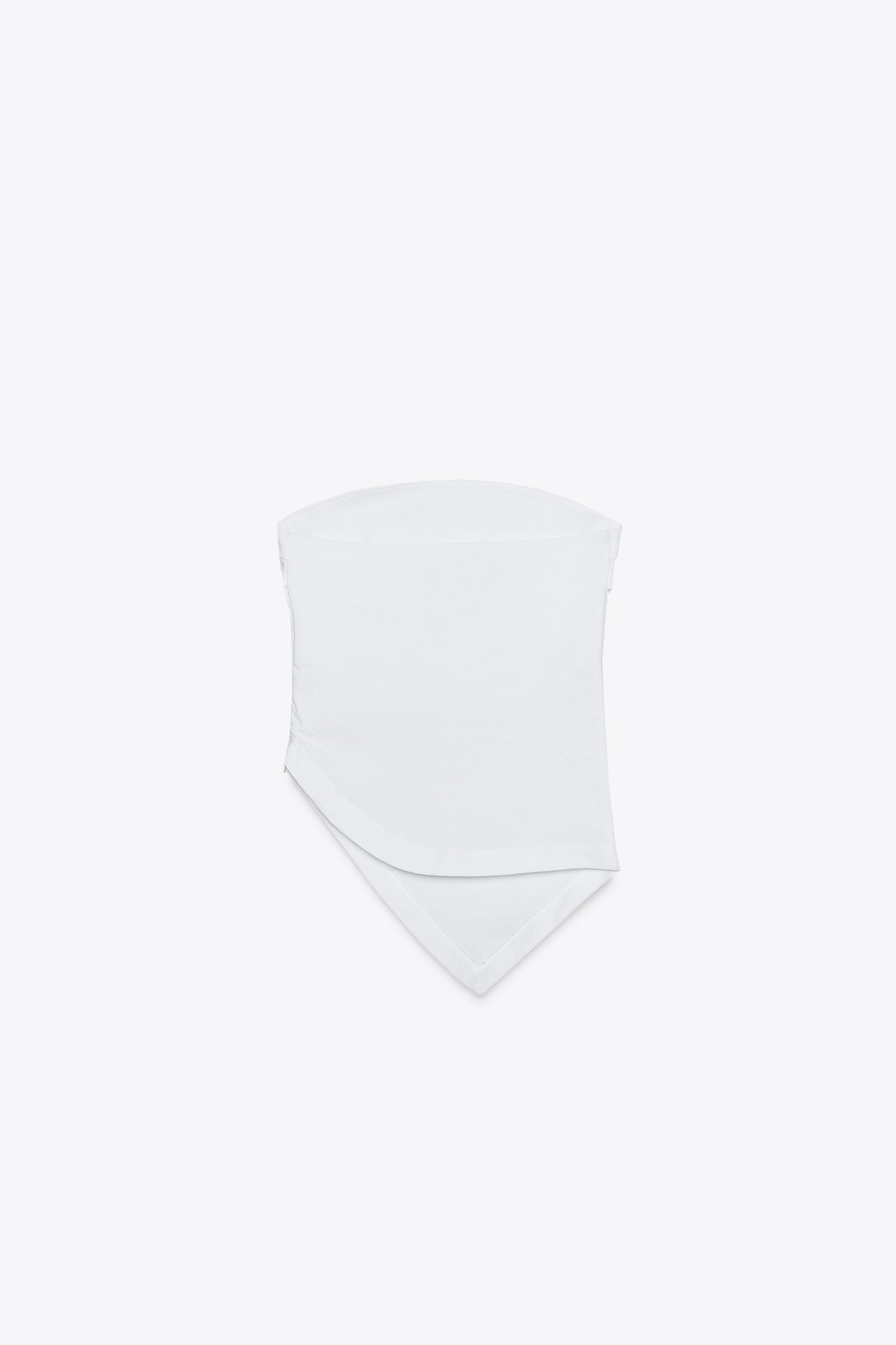 ASYMMETRIC STRAPLESS TOP | Zara US