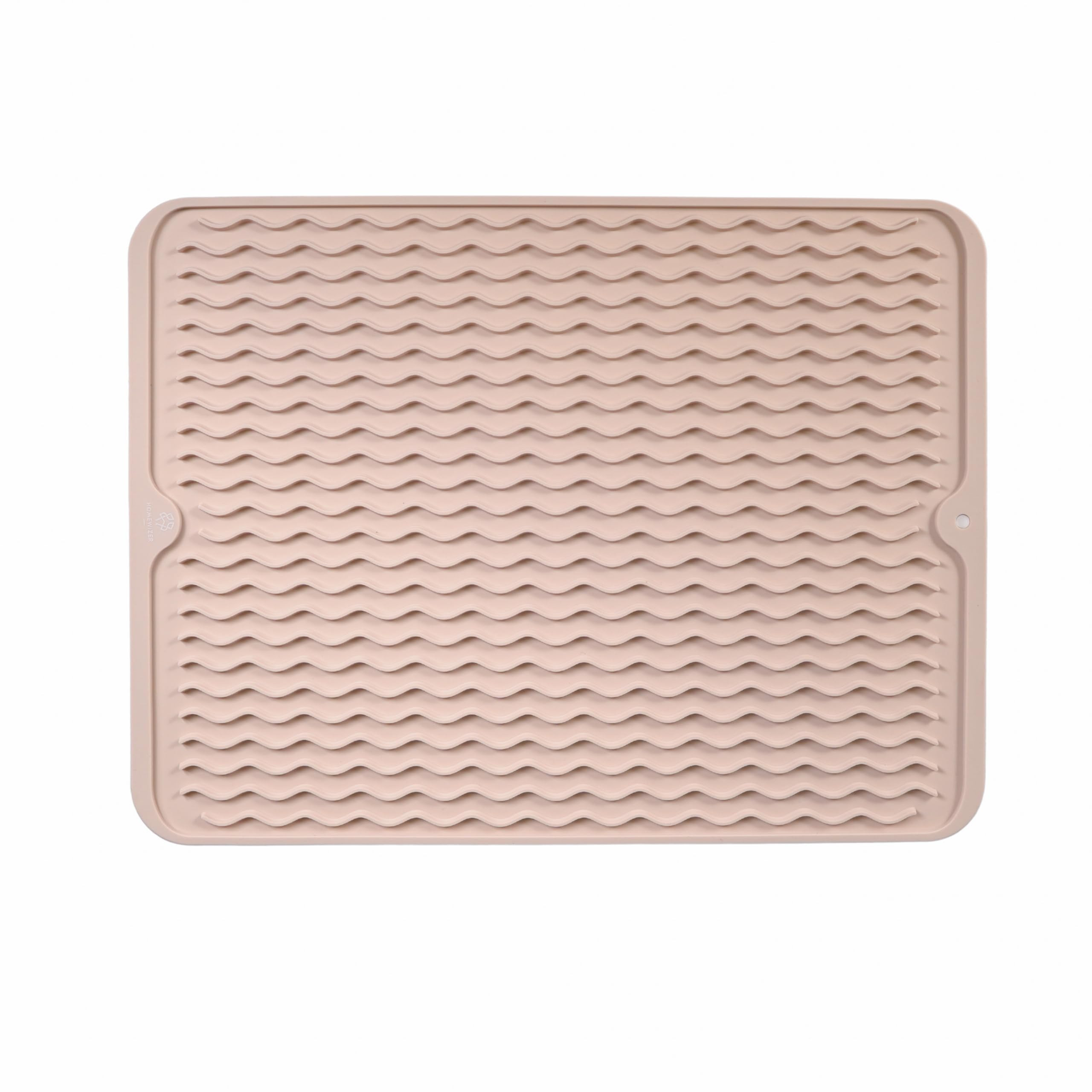 Silicone Dish Drying Mat for Kitchen Counter, Large, 16” x 12” Heat Resistant, Non-Slip Desig... | Amazon (US)