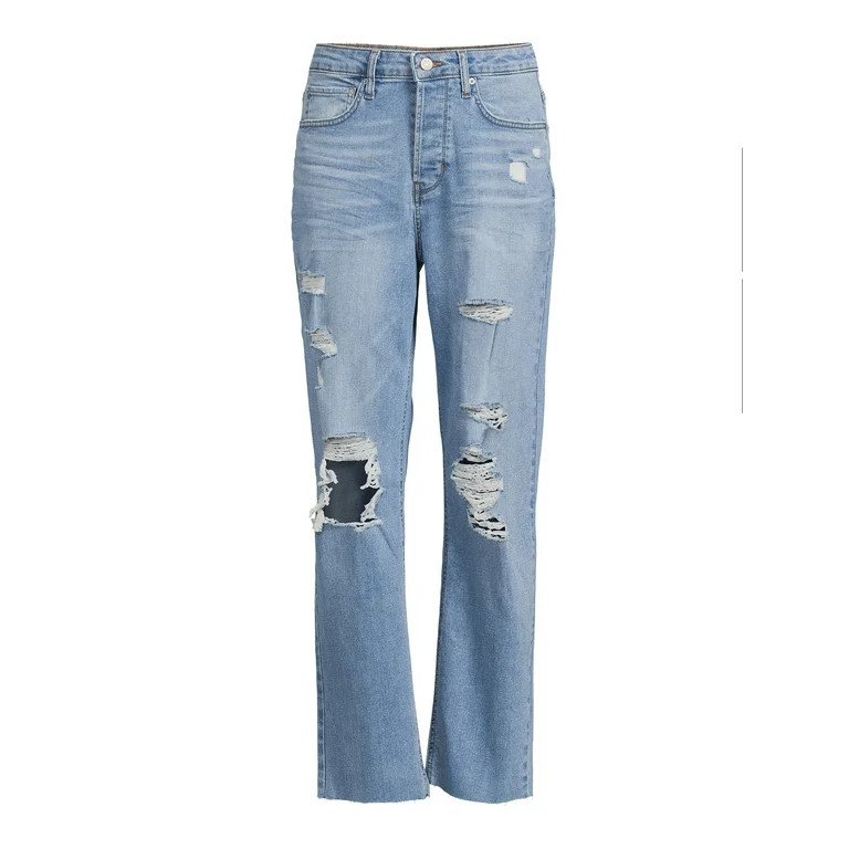 No Boundaries Juniors 90s Boyfriend Jeans - Walmart.com | Walmart (US)
