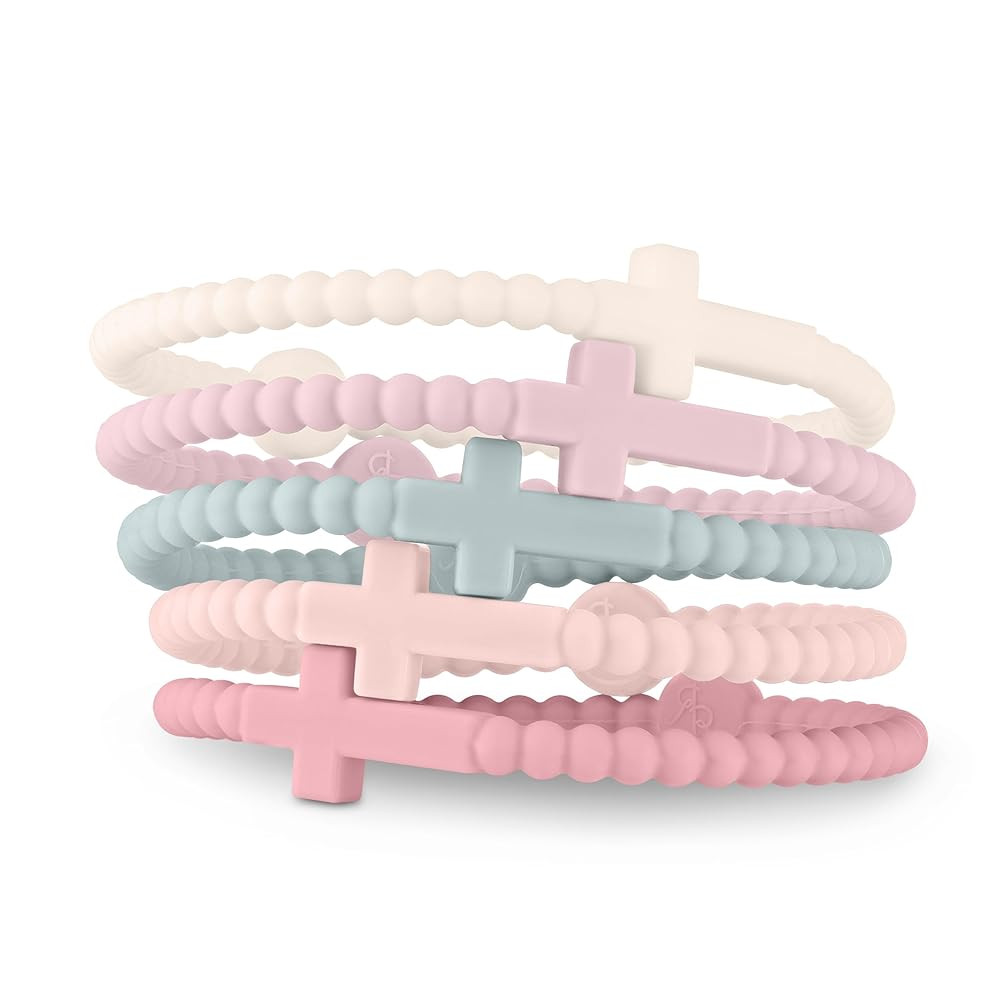 Ryan & Rose Jesus Bracelets - Cross Silicone Bracelet | Amazon (US)