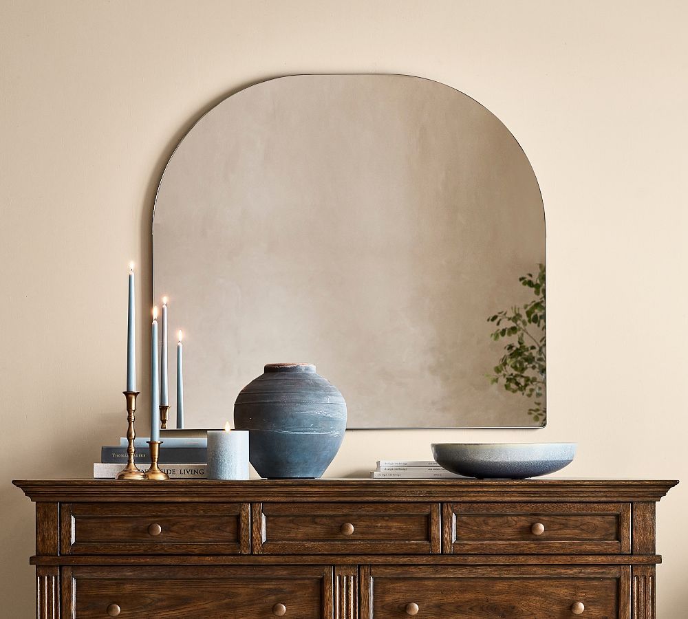 Rienne Frameless Mantel Arch Mirror | Pottery Barn (US)