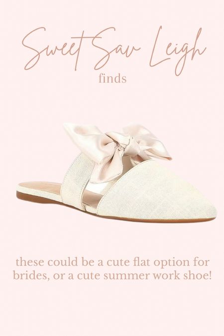 The prettiest bow mules that can be worn as a bridal option or summer shoe! 

#LTKSeasonal #LTKFind #LTKwedding