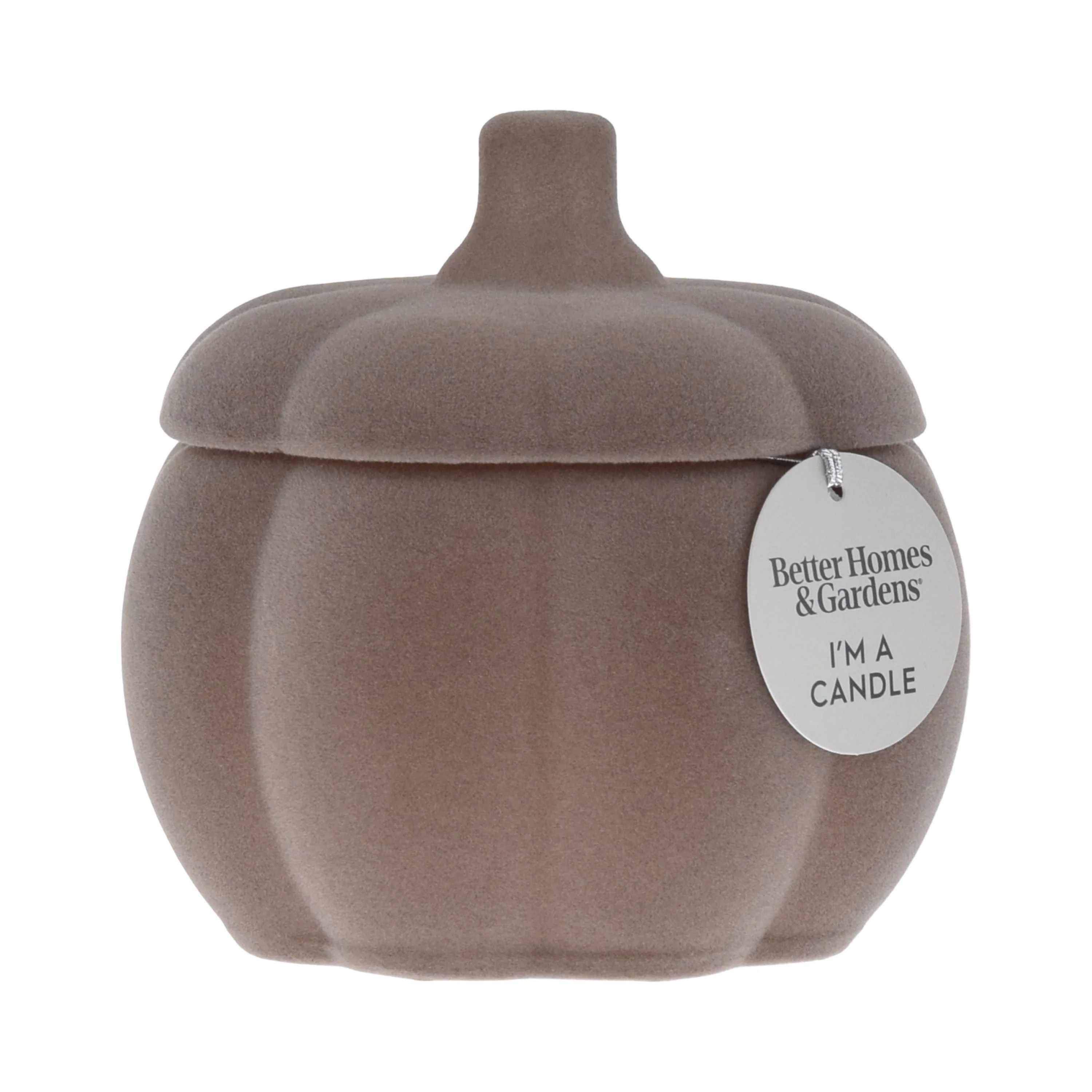 Better Homes & Gardens Pumpkin Snickerdoodle Swirl Scented 1-Wick 10oz (284.3 g) Flocked Pumpkin ... | Walmart (US)