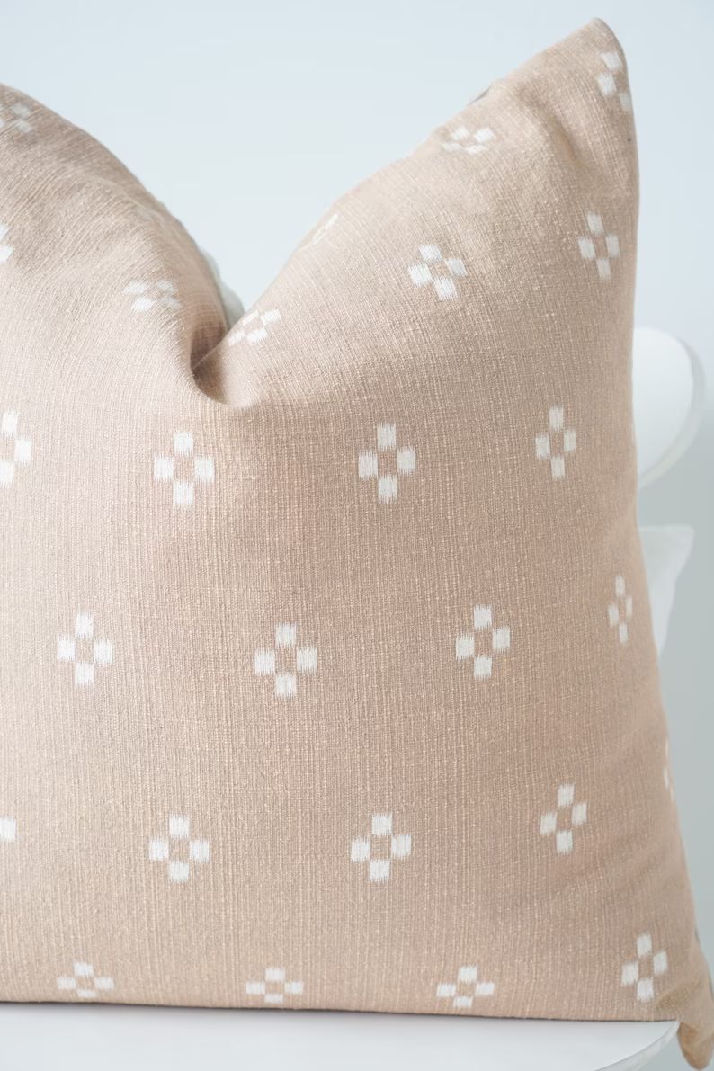 Beige White Cream Striped Pillow Cover | Etsy | Etsy (US)