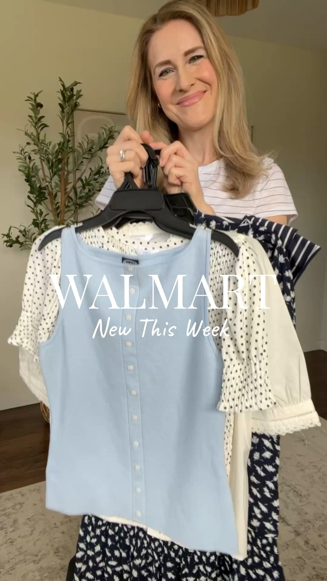 Week’s worth of Walmart spring outfits! I stayed true to size small in each of these tops and the drop waist dress. Click any product to see more color options. #walmartfashion 

#LTKWorkwear #LTKOver40