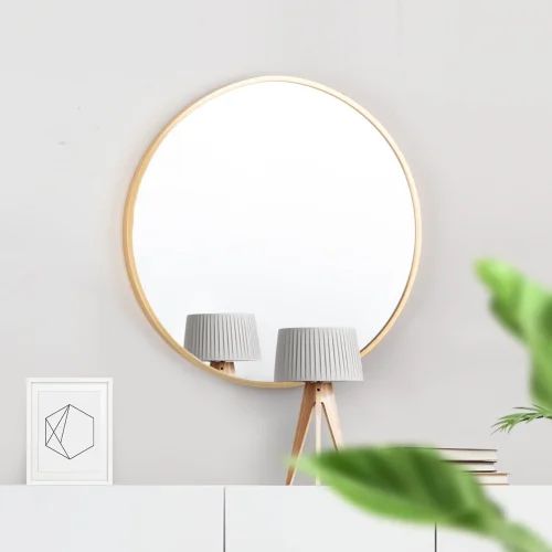 20" Wall Circle Mirror Large Round Gold Farmhouse Circular Mirror For Wall Decor Big Bathroom Mak... | Walmart (US)