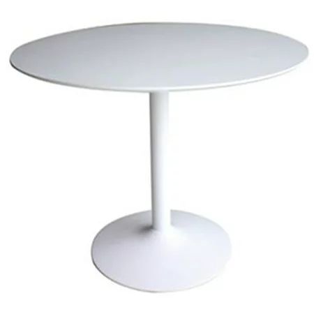 Coaster Company Lowry Mid-Century Modern Round Dining Table, White | Walmart (US)