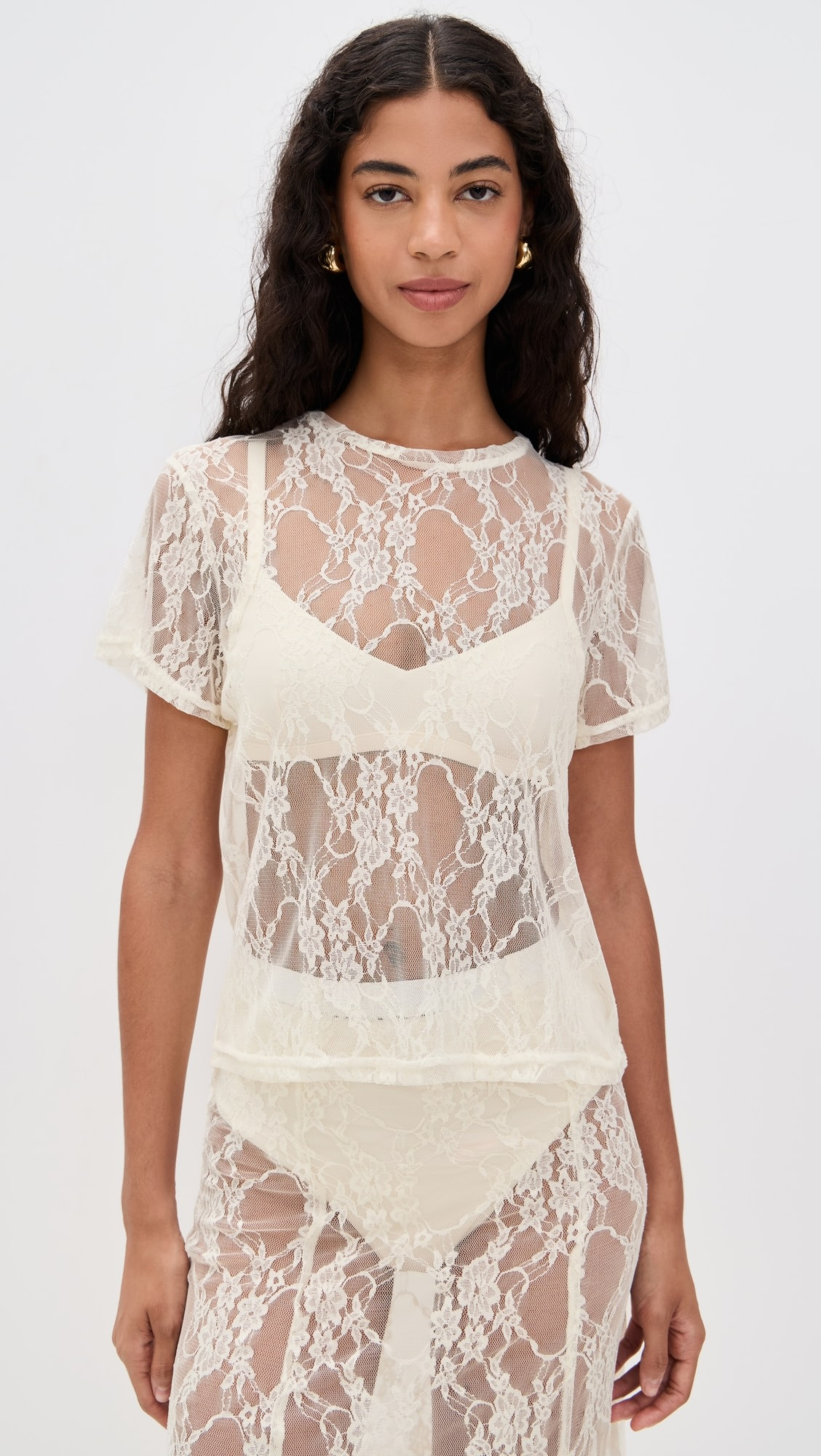 LE BOP Lace Tee | Shopbop | Shopbop