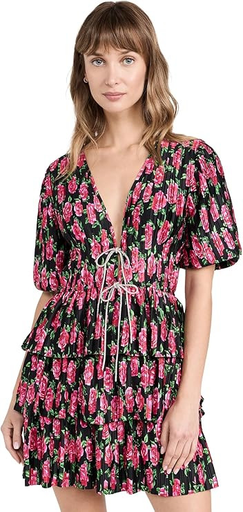 WAYF Women's Tie Front Mini Dress | Amazon (US)