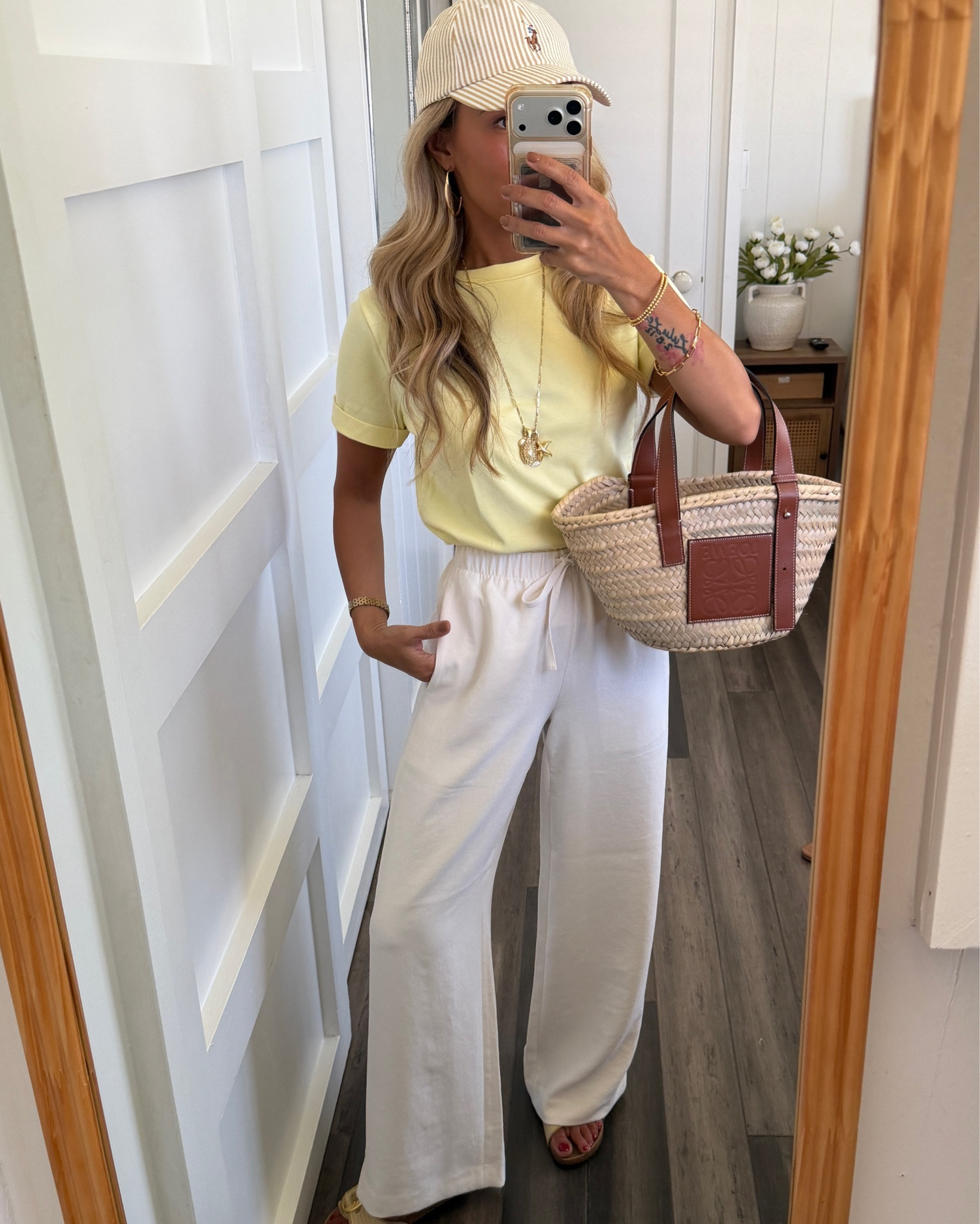 Comfiest outfit ever! Size xs on tee and pants! Pants are XS SHORT. I’m 5ft and perfect! 

#LTKdayinmylife #LTKPetite #LTKootd