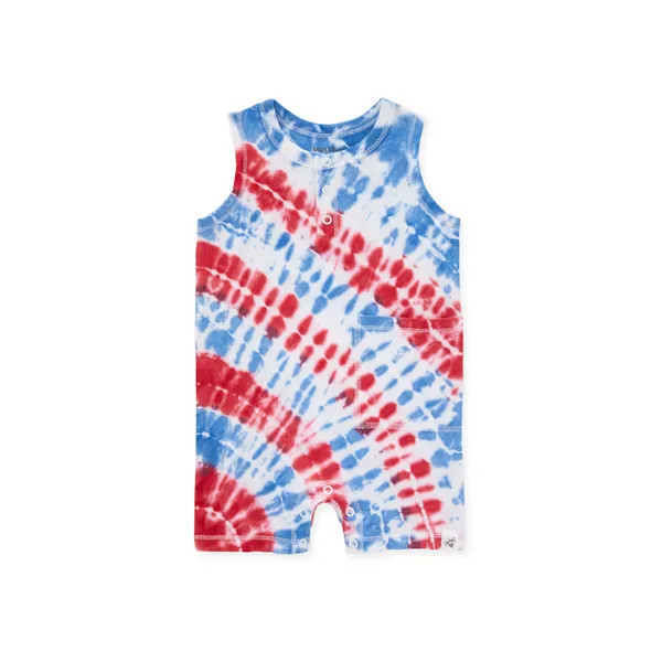 Banner Tie Dye Organic Baby Romper | Burts Bees Baby