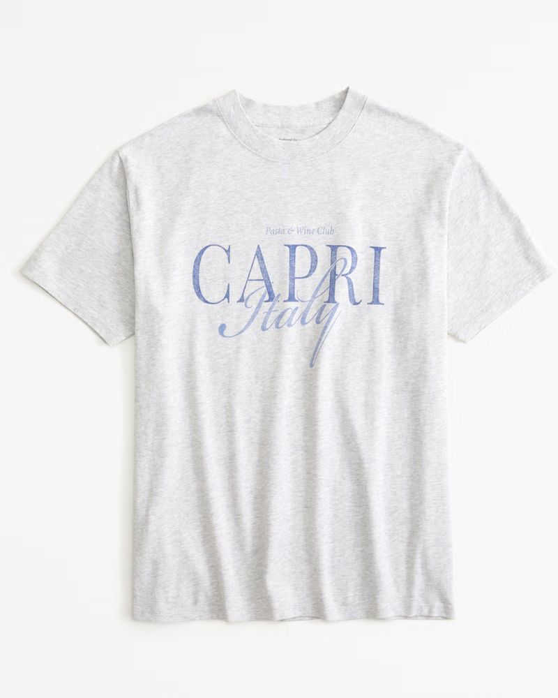 Oversized Capri Graphic Tee | Abercrombie & Fitch (US)
