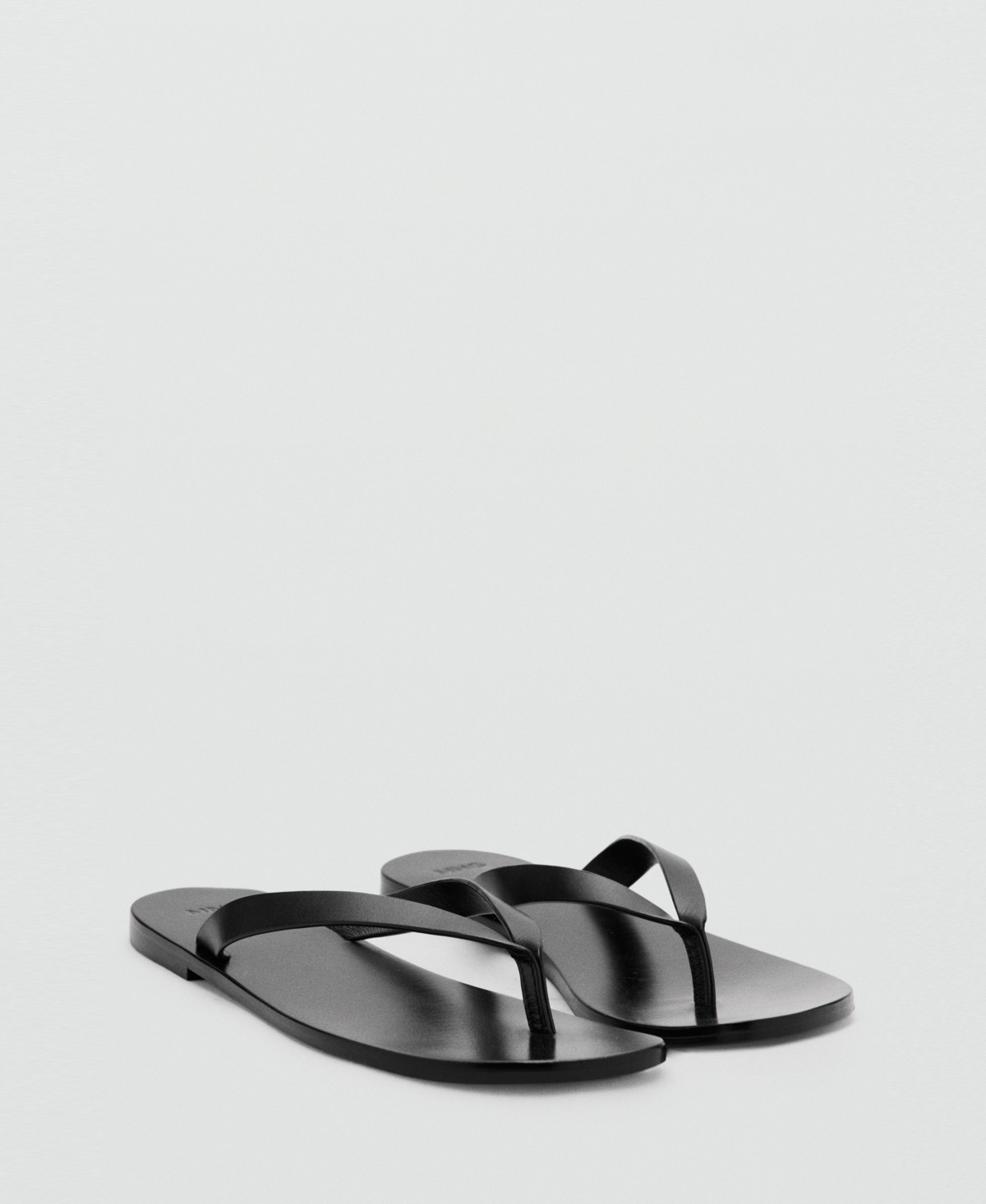 Mango Women's Leather Strap Sandals - Black | Macy's