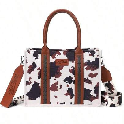 Hatisan Canvas Tote Bag For Women Western Purses Shoulder Boho Bag Crossbody Bag Handbags Wallet | SHEIN