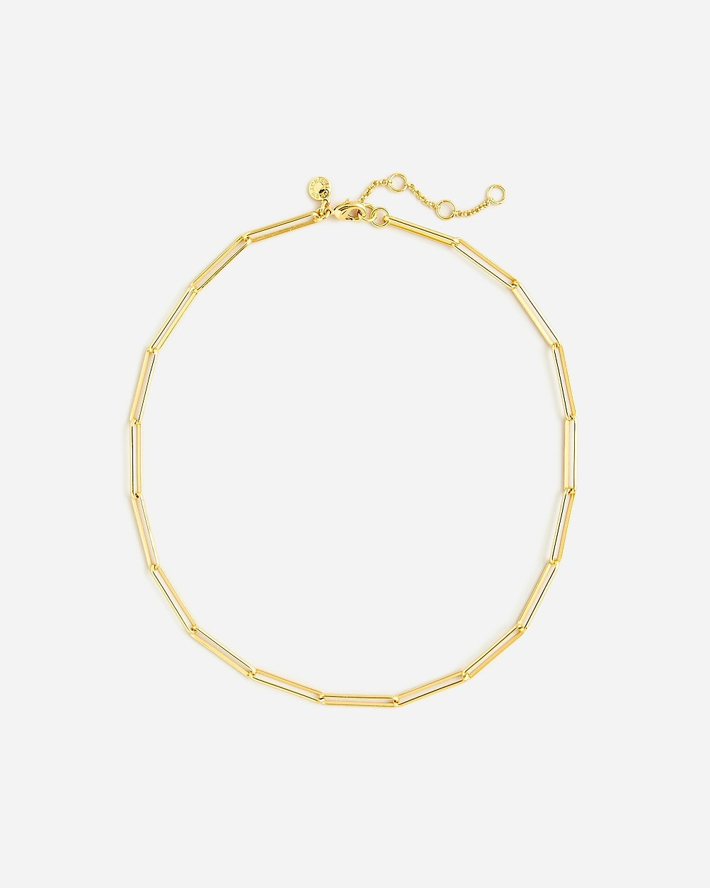 Dainty gold-plated paper-clip collar necklace | J. Crew US
