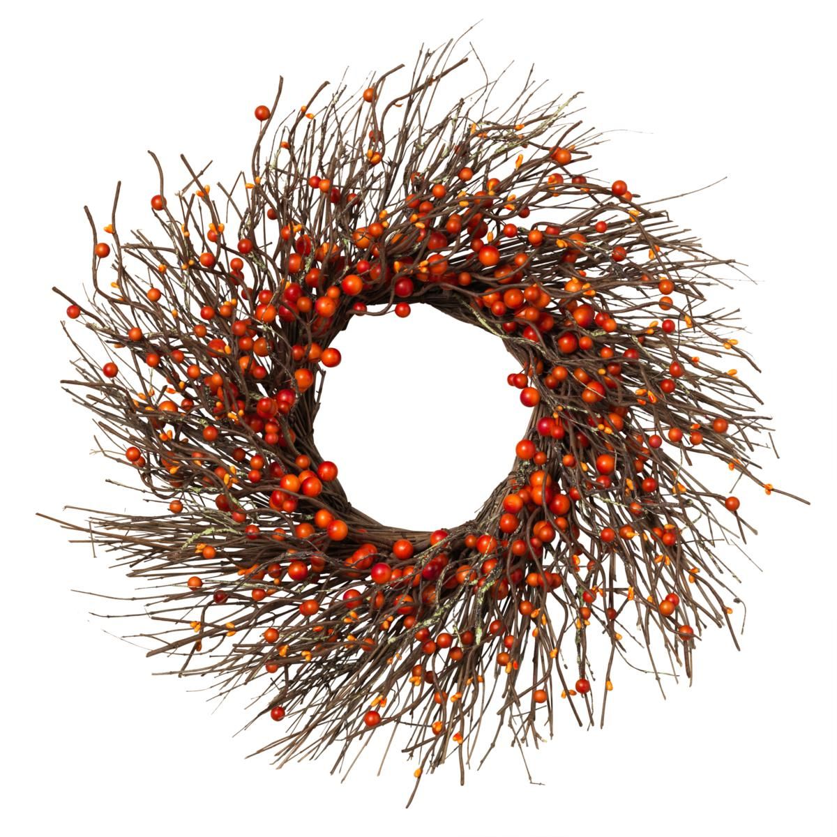 Gerson Set of 2 24" Twig Harvest Wreaths - 8515813 | HSN | HSN