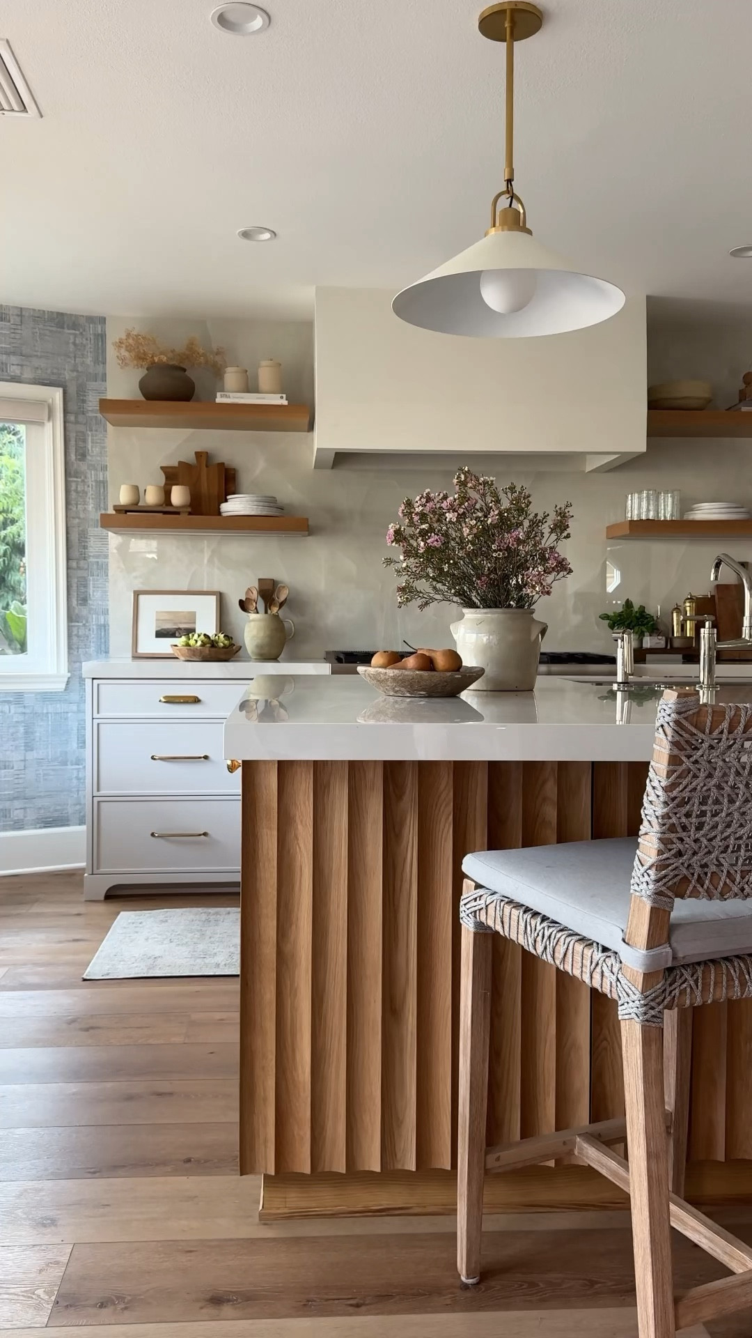 Sharing some of my favorite views ❤️ Brass, pendant, brass, sconces, vase, accent, chair, barrel kitchen, design, dining room, living room, chair, upholstered, chair, green chair, white, freestanding, tub, white tile, countertop, stools, white pendant, lights, brass, pendant, lights studio McGee Visual Comfort, Wayfair

#LTKhome #LTKsalealert #LTKfindsunder100