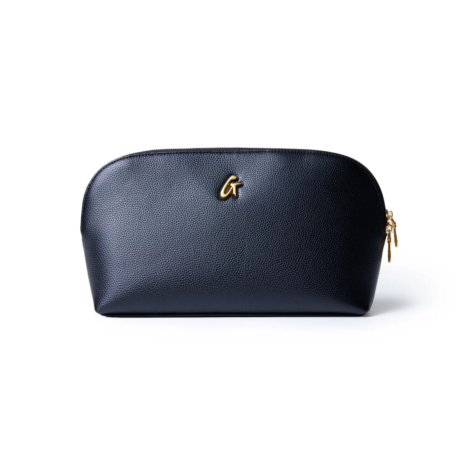 JUMBO PEBBLE COSMETIC POUCH - BLACK | Glam-Aholic Lifestyle