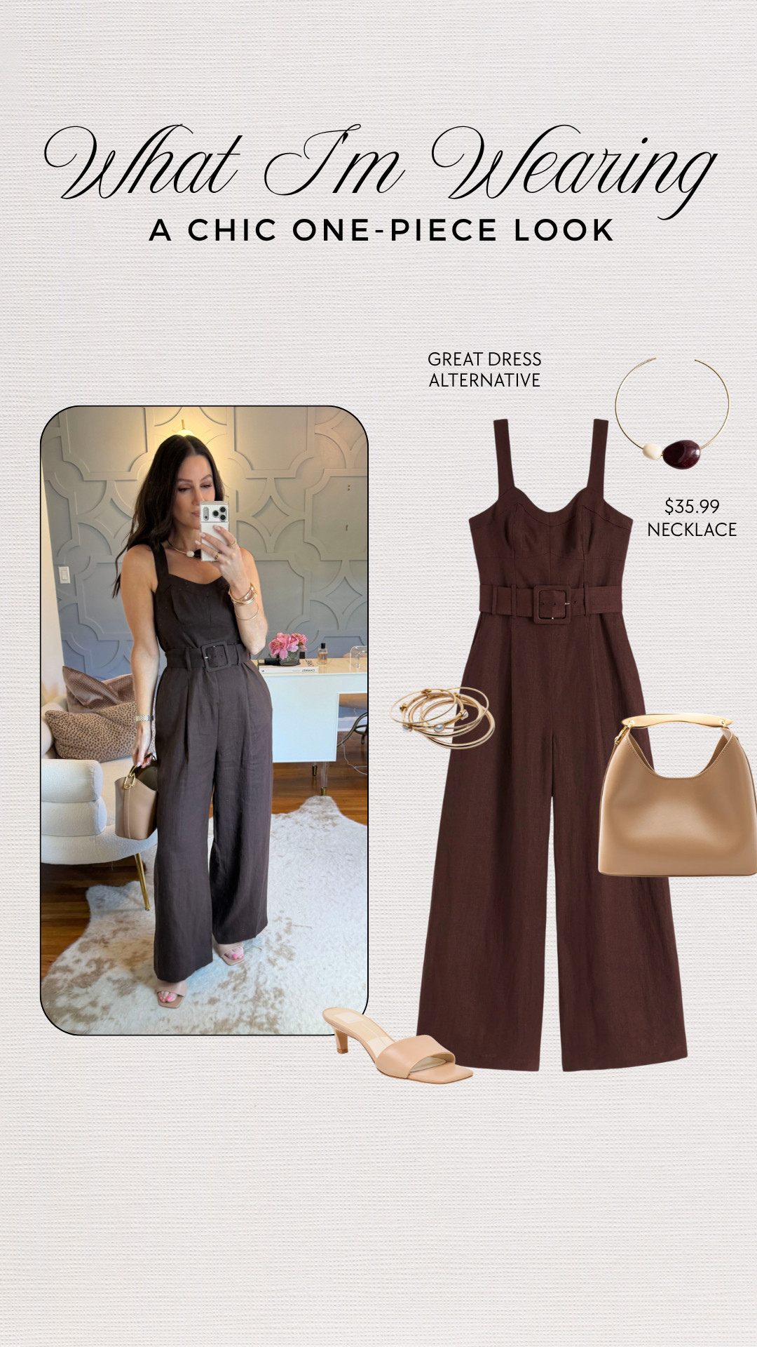 When you want the ease of one piece but aren't in the mood for a dress, a jumpsuit is the answer. Comfortable, flattering, and instantly put together.

effortless style • elevated casual • everyday summer chic 

 #LTKgrwm #LTKootd #LTKOver40