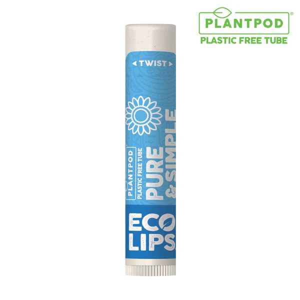 Pure & Simple Vanilla Plant Pod® Organic Lip Balm, 0.15 oz. | Eco Lips