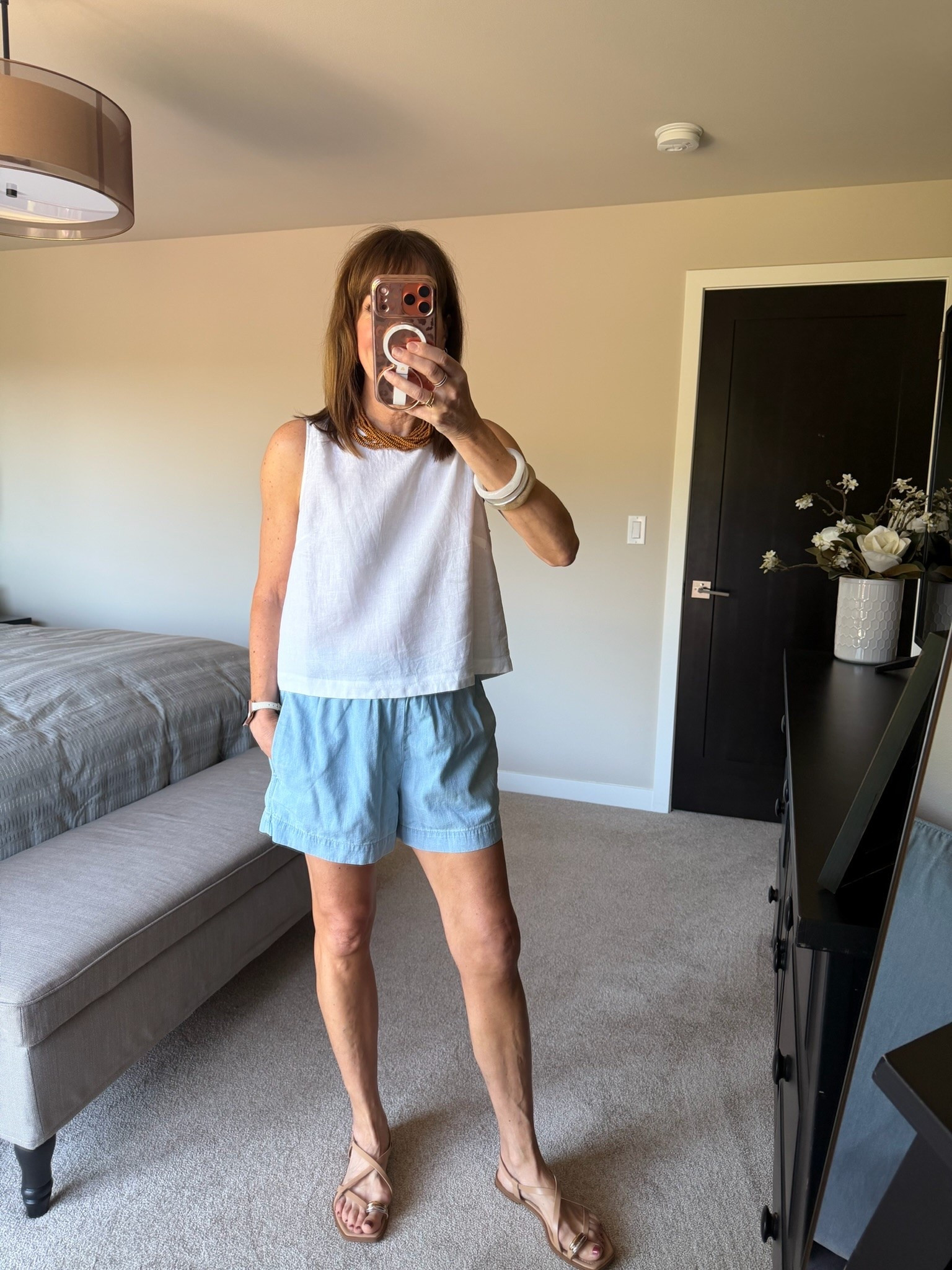 This outfit is all about CHIC COMFORT! These pull on shorts are so comfy and we’re loving shell tops this year!

#LTKOver40 #LTKSeasonal #LTKootd
