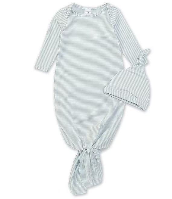 Baby Boys Newborn-6 Months Long-Sleeve Stripe Knotted Gown | Dillards