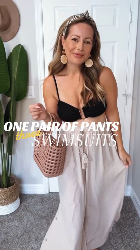 One pair of pants styled with 3 swimsuits!!!! You’ll want them in your closet for summer 2024 season! 

Save 15% off orders over $65 with code ilda15 

#LTKstyletip #LTKfindsunder50 #LTKVideo