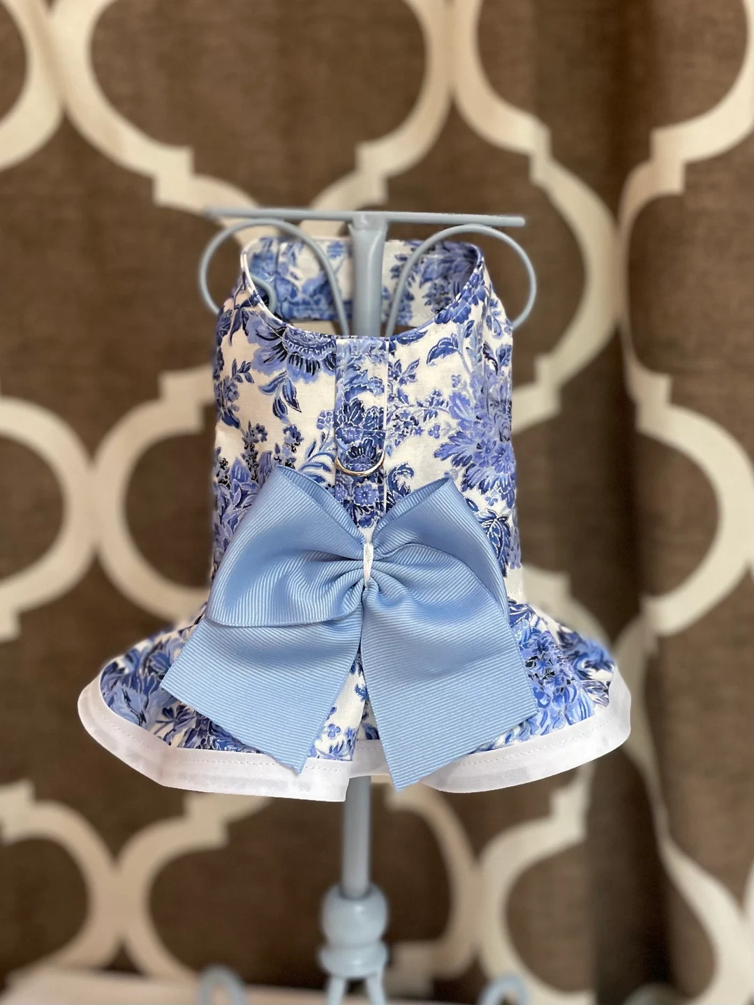 Dog Harness With Ruffle: Vintage Tea Party | Xxsmall - Large | Custom Sizes Available | Pet Appar... | Etsy (US)