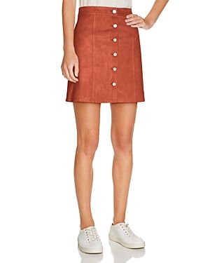 Theory Sinall L Perfect Suede Skirt | Bloomingdale's (CA)