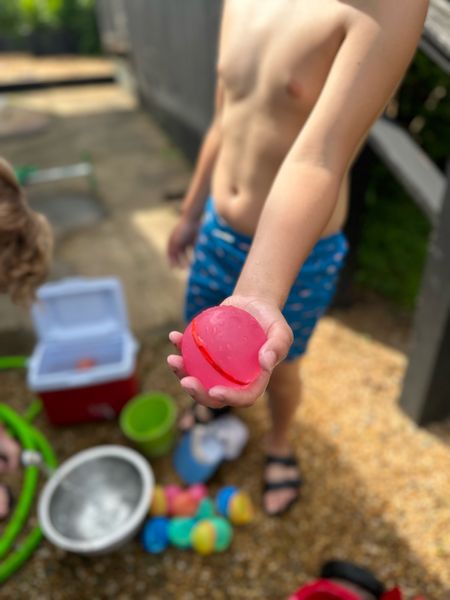 Silicone REUSABLE water balloons!!! Dunk them under water and they close with a magnet! So much fun in the yard or bath and no balloon pieces to pick up or buy 🎈

#LTKkids #LTKfamily
