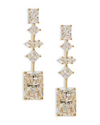 Rare Jewels Cubic Zirconia Linear Drop Earrings in 18K Gold Plated | Bloomingdale's (US)