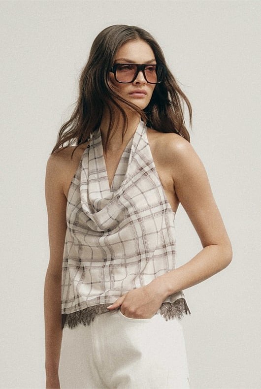 Check Cowl Top | Witchery (AU)