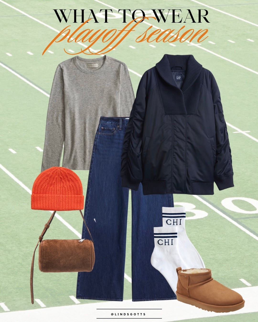 What to Wear: Chicago Bears Playoff Season 

We made the playoffs baby!  🏈

#LTKSeasonal #LTKootd