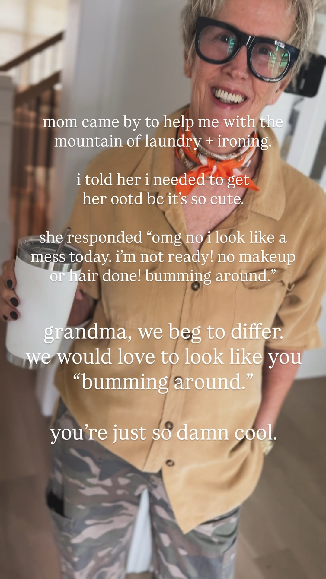 grandma style ootd